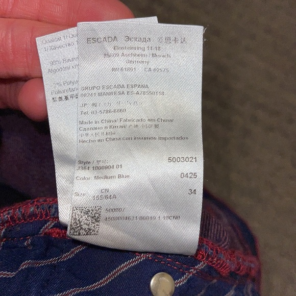 Escada Sport Alex Jeans 34 - Picture 11 of 11